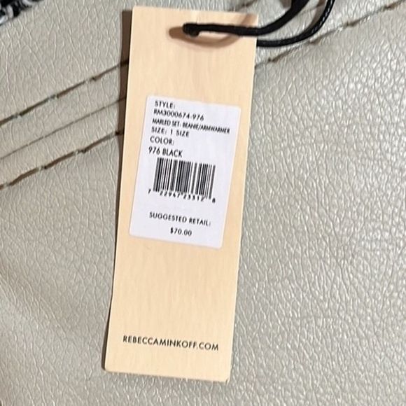Rebecca Minkoff Marled Beanie And Armwarmer Set NWT - Picture 5 of 10